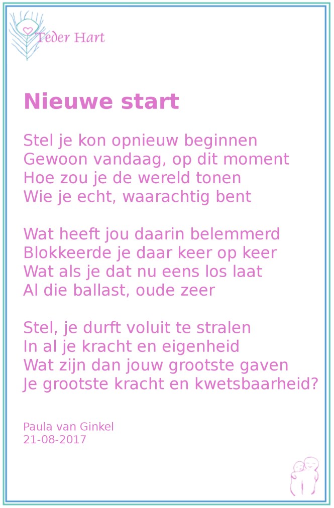 Nieuwe start