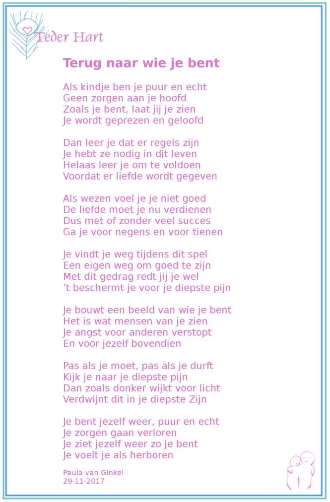 Terug naar wie je bent